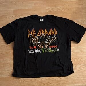 Def Leppard Tour 2009 Black T-Shirt